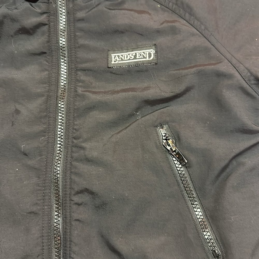 Lands’ End Boy’s Black Nylon Winter Jacket 3T - Picture 2 of 5
